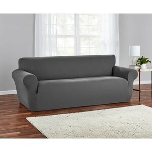 Mainstays Charcoal Gray Sofa Slipcover
